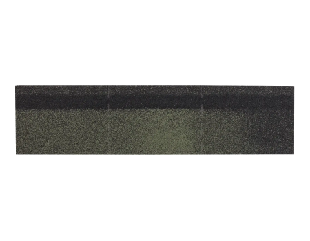 Коньково-карнизная черепица ТЕХНОНИКОЛЬ Зеленый оптима 253х1003 мм (20 гонтов, 20 пог.м, 5 кв.м) - 1